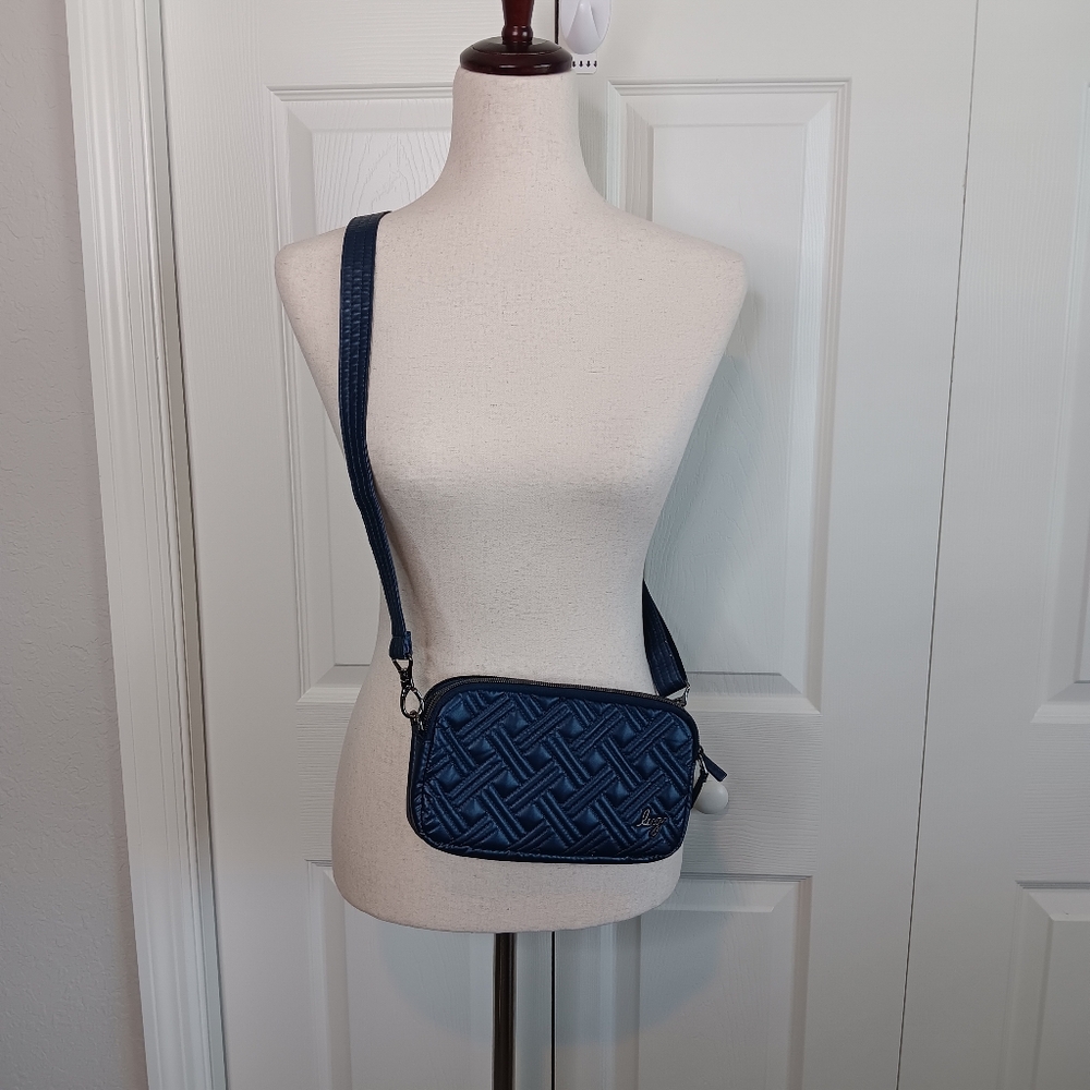 Lug XL Coupe 2 In 1 Blue Crossbody/belt Bag